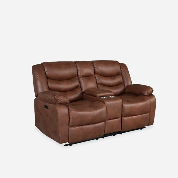 Sofá 2 Cuerpos + Consola Reclinable Eléctrico