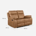 Sofá 2 Cuerpos Reclinable Sevilla - Imagen 5