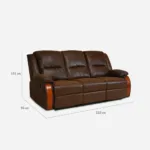 Sofá 3 Cuerpos Reclinable Rusty - Imagen 3