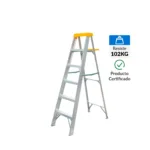 Escalera De tijera Aluminio 1.88 m 5 Peldaños - Imagen 2