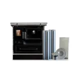 Cocina a Leña Calbuco MZ 90  Negro+Kit de 6"