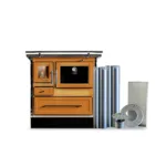 Cocina a Leña Calbuco MZ 90 Difumada+Kit de 6"