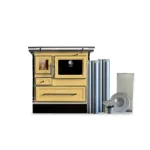 Cocina a Leña Calbuco MZ 90 Amarilla+Kit de 6"