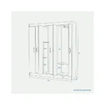 Clóset 6 Puertas Laredo Cerezo - Imagen 6