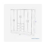 Clóset 6 Puertas 3 Cajones Maipo Blanco - Imagen 9