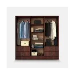 Clóset 6 Puertas 4 Cajones Maipo Chocolate - Imagen 3