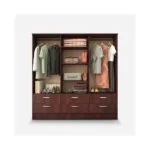 Clóset 6 Puertas 6 Cajones Maipo Chocolate - Imagen 3