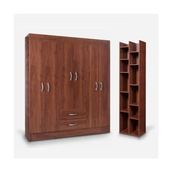 Clóset 6 Puertas 2 Cajones + Librero Sucre