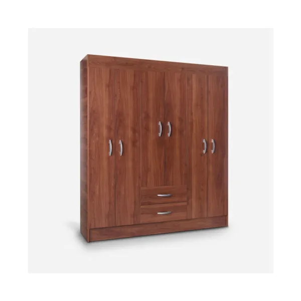 Clóset 6 Puertas 2 Cajones Trancura Cerezo