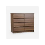 Cómoda 8 Cajones Austria Nogal Amazónico