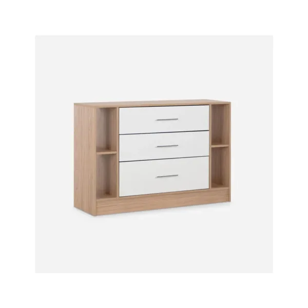 Cómoda 3 Cajones Rigel Olmo Blanco