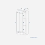 Clóset 3 Puertas Pasco Chocolate - Imagen 6