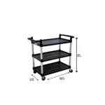 CARRO SERVICIO MULTIUSO 3 BANDEJAS 85 KG - Imagen 2