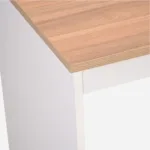 Escritorio 3 Repisas Olmo Blanco 123x80x53 - Imagen 4