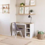 Escritorio 3 Repisas Olmo Blanco 123x80x53 - Imagen 6