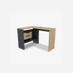 Escritorio Esquinero 2 Cajones Gráfito Olmo - Imagen 2