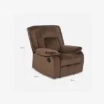 Bergere Reclinable Amberes Café - Imagen 2