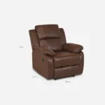 Bergere Reclinable Oslo Chocolate - Imagen 2