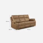 Sofá 3 Cuerpos Reclinable Sevilla - Imagen 2