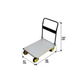 CARRO ALUMINIO MANGO ABATIBLE 200 KG - Imagen 2