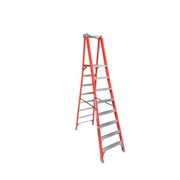 ESCALERA FIBRA VIDRIO TIJERA PLATAFORMA 8 PELD