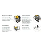 Motobomba Gasolina KRAFTER KRG100 4″x 4″ - Imagen 2