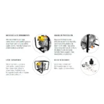 Motobomba Gasolina Krafter KRG82 3″x 3″ Trash - Imagen 2