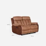 Sofá 2 Cuerpos Reclinable Moka - Imagen 4