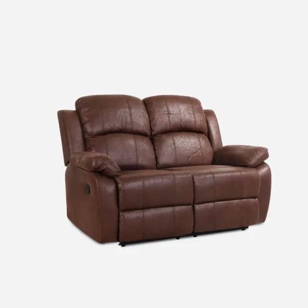Sofá 2 Cuerpos Reclinable Oslo Chocolate