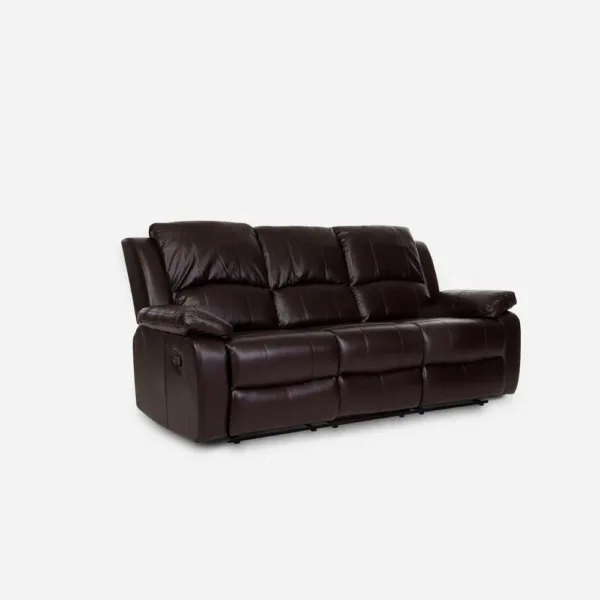 Sofá 3 Cuerpos Reclinable Andalucía Chocolate